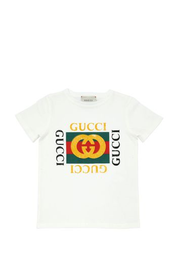 Logo Print Cotton Jersey T-shirt