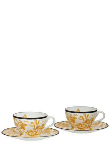 Set Of 2 Herbarium Cups & Saucers