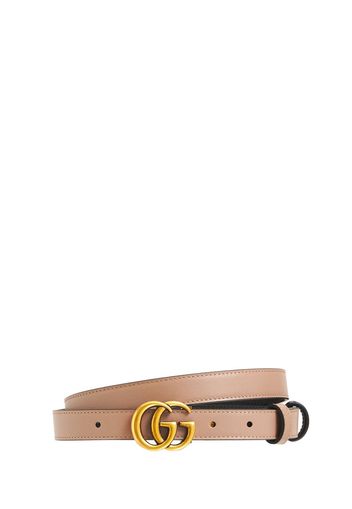 2cm Gg Marmont Reversible Thin Belt