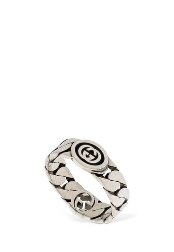 Wide Interlocking G Ring