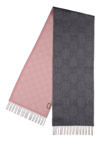 Gg Wool Blend Jacquard Scarf