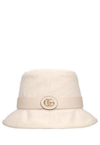 Gg Jago Cotton Blend Canvas Bucket Hat