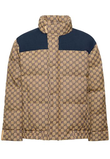 Gg Cotton Blend Down Jacket