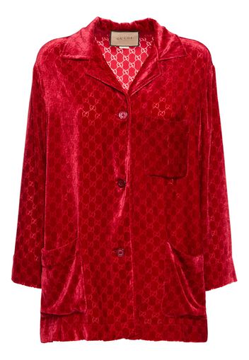 Gg Devoré Velvet Shirt