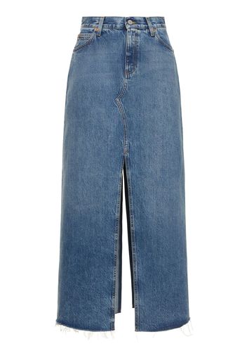 Denim Long Skirt