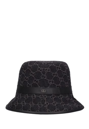 Gg Denim Bucket Hat