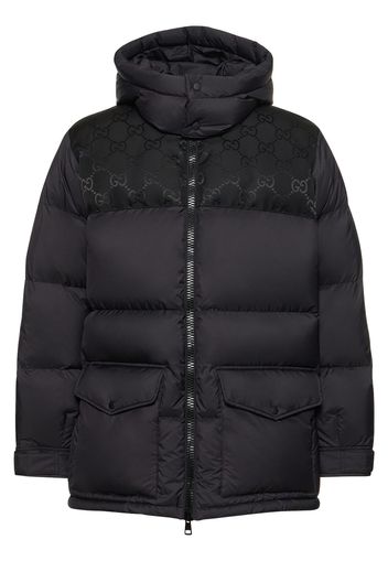 Ripstop Nylon Down Jacket W/ Gg Details