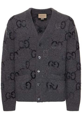 Gg Wool Blend Cardigan