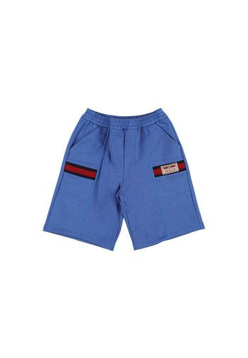 Cotton Blend Jersey Shorts