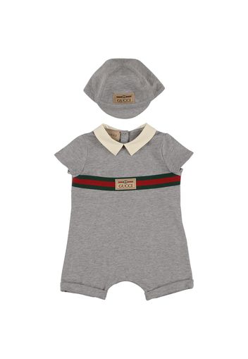 Heavy Cotton Romper & Hat