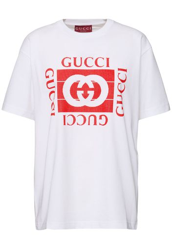 Gucci Interlocking G Print Cotton T-shir