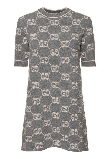 Gg Wool Bouclé Jacquard Dress