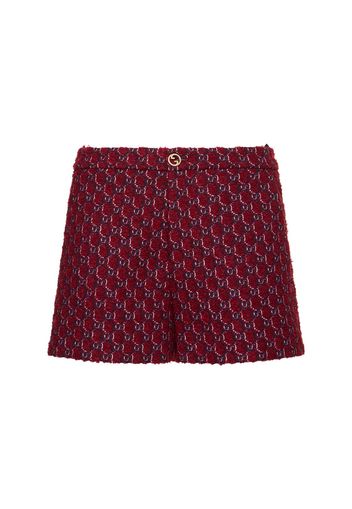 Gg Wool Blend Shorts