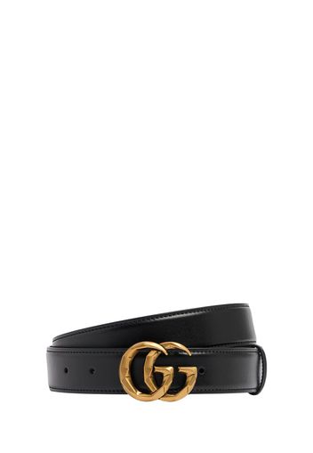 3cm Gg Marmont Leather Belt