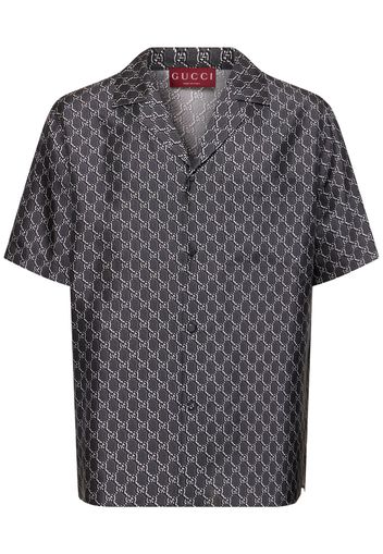 Gg Print Silk Shirt