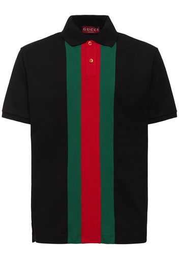 Web Stretch Cotton Piquet Polo Shirt