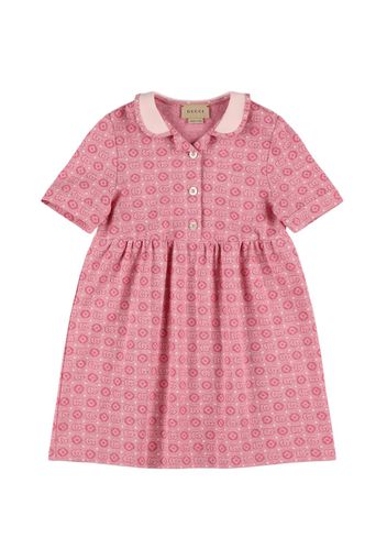 Gg Dots Light Cotton Jersey Dress