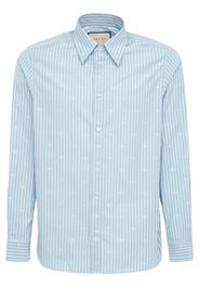 Gg Stripe Fil Coupé Cotton Shirt