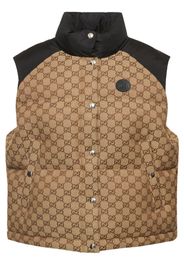 Gg Cotton Blend Down Vest