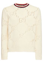 Perforated Gg Cotton Sweater