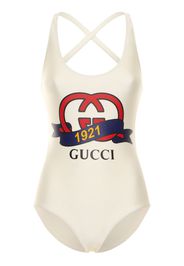 Shimmery Stretch Jersey Swimsuit W/logo