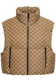 Gg Cotton Blend Canvas Vest