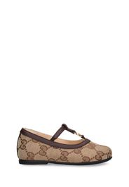 Gg Canvas Ballerinas