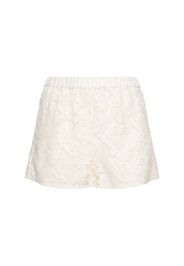 Silk Blend Lace Shorts