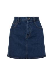 Regular Denim Skirt W/ Laser Logo