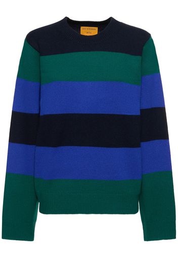 Striped Cashmere Crewneck Sweater