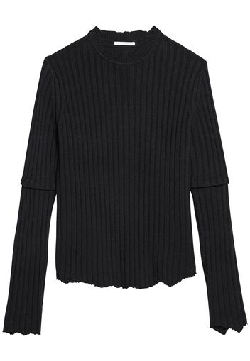 Rib Knit Wool Top