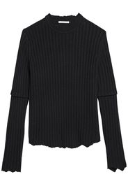 Rib Knit Wool Top