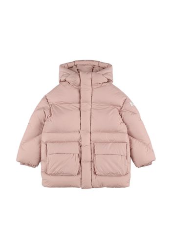 Hooded Nylon Down Jacket