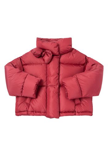 Hooded Nylon Down Jacket