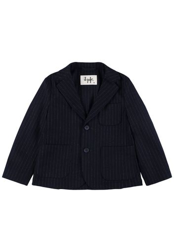 Viscose Blend Pinstripe Jacket