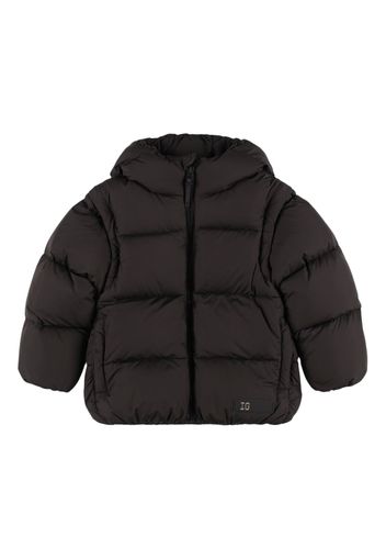 Hooded Nylon Down Jacket