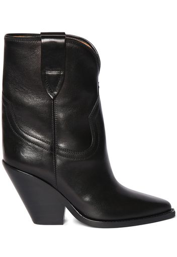 90mm Leyane-gz Leather Ankle Boots