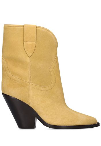 90mm Leyane Suede Ankle Boots