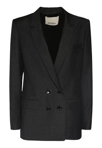 Manelle Double Breasted Wool Blazer