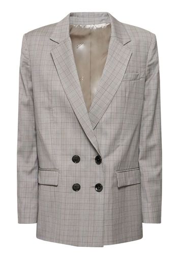 Manelle Double Breasted Wool Blazer