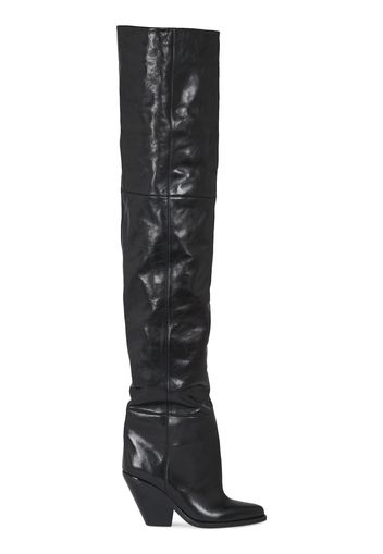 95mm Lalex Leather Over-the-knee Boots