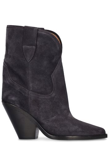 90mm Leyane Suede Ankle Boots