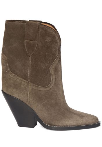 90mm Leyane Suede Ankle Boots