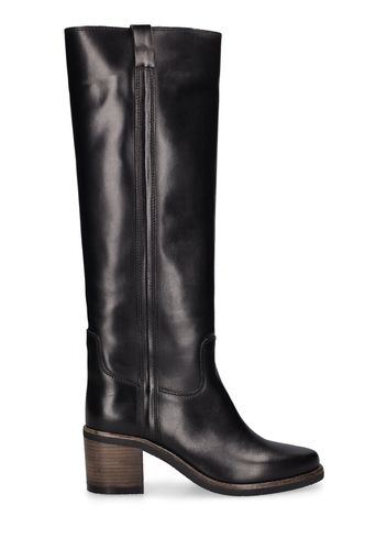 50mm Seenia Leather Tall Boots