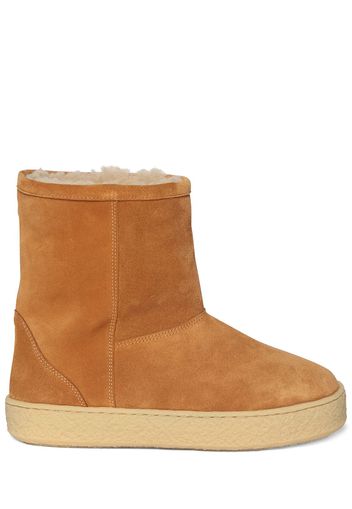 30mm Frieze Suede Ankle Boots