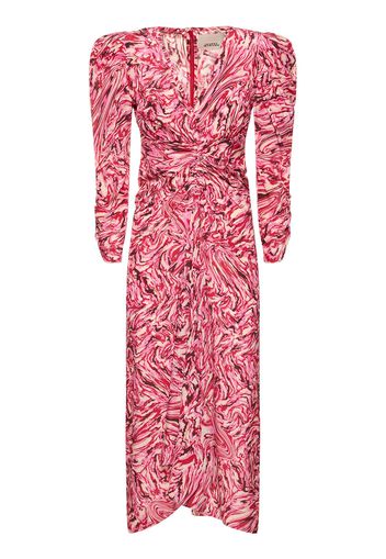 Albini Printed Silk Midi Dress