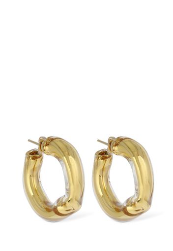 Shiny Bubble Hoop Earrings