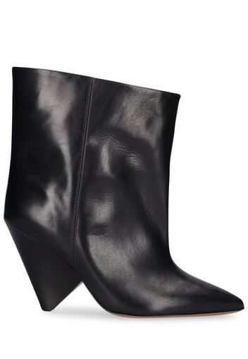 90mm Miyako Leather Ankle Boots