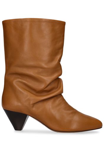 55mm Reachi Leather Ankle Boots