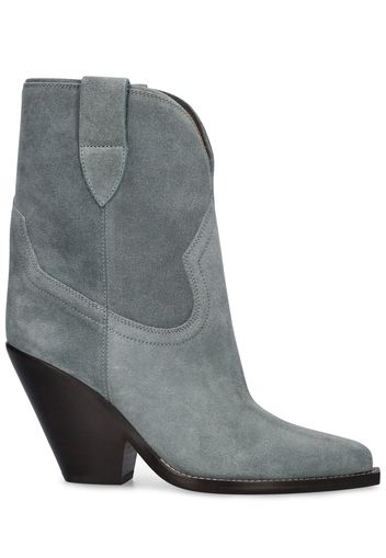 90mm Leyane Suede Ankle Boots